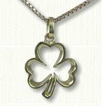 Open Shamrock pendant