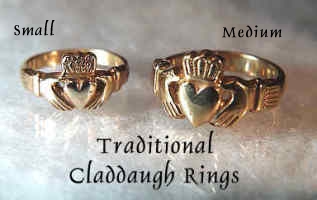 14kt Gold Claddagh Rings