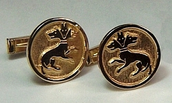 Custom Logo - 3 Headed Dog Cuff Links