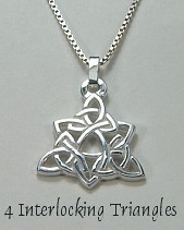 4 Interlocking Triangles Pendant