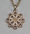 14KY Pierced Chesley Knot Pendant