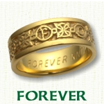 Forever Knot Celtic Wedding Rings