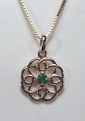 Michelle Knot pendant with stone