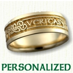 Wedding rings names engraved