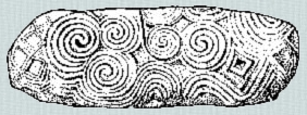 The entrance stone to Newgrange