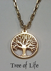 14KY Pierced Tree of Life Pendant