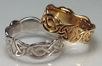 Sculpted Wicklow Wedding Rings