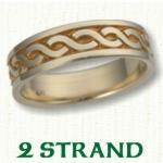 2 Strand Knot Celtic Wedding Rings