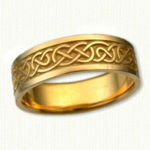 14kt yellow gold Celtic Ballyclare Knot Band