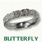 Butterfly Knot Celtic Wedding Rings