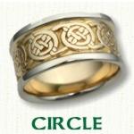 Circle Knot Celtic Wedding Bands