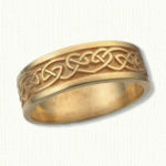 14KY Culmora Heart with Broxburn Knot Wedding Band