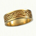 14KY Celtic Culmora Heart Knot Wedding Band