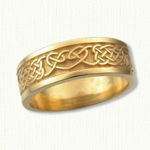 14KY Culmora Heart with Tarland Knot Wedding Band