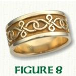 Figure 8 Knot Celtic Wedding Bands