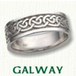 Galway Wave Celtic Knot Wedding Bands