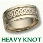 Heavy Knot Celtic Wedding Rings