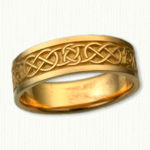 14Kt yellow gold Kinloss & Murphy Knot Wedding Band