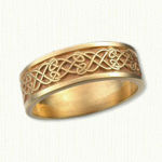 14kt yellow gold Celtic Kinross Wedding Band