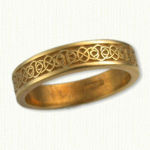 18kt yellow gold Celtic Seaforth Knot Band