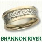 Shannon River Knot Celtic Wedding Rings