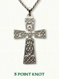 Celtic three point knot Cross