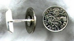 6 Pence cuff links