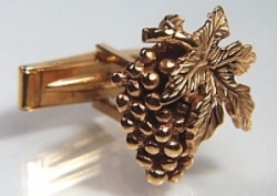 Grape & Leaf cuff links