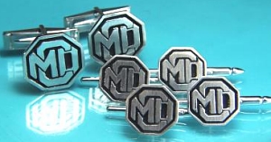 Octagonal cuff links
