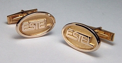 Custom Photo Etched Cuff Links 14KY custom photo etched cuff links
