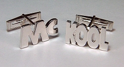 Sterling silver Mc Kool custom cuff links