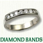 diamond bands engagement rings
