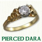 Pierced Dragon engagement rings