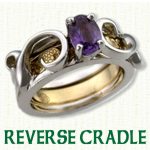 Reverse Cradle Engagement Ring