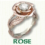 rose Engagement Ring - engagement rings