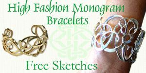 High Fashion Monogramed Bracelets