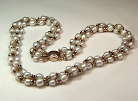 braided potato pearls with rondels