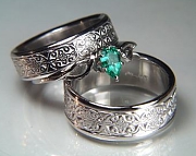 emeral wedding rings & engagement rings