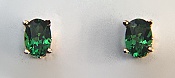 Oval Tsavorite Garnet Earrings