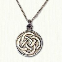 Celtic 14KY Round 4 Loop Pendant