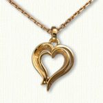 Stylized Heart Pendant