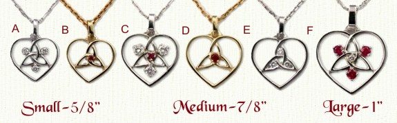 Heart/Inner Triangle Pendants