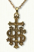 Jesus Cross with IHS Initials