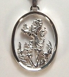 14KW Rampant Lion & Thistle Pendant