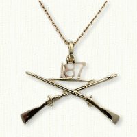 187 Infintry Crossed Muskets