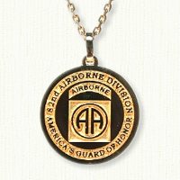 14kt gold 82nd Airborne Medallion (E Size)