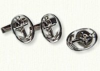 Anchor Link Cuff Links and Tie Tack