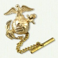 Marine Corps Tie Tack 14kt yellow gold