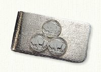 Sterling silver 555th triple nickel money clip