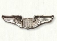 Flight wings in sterling silver